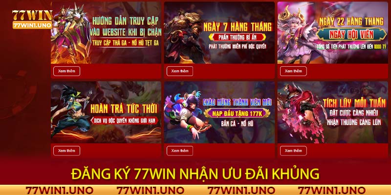 Đăng ký 77Win nhận ưu đãi khủng